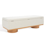 SAFAVIEH Couture Sunneva Boucle Storage Bench - 61 In. W x 20 In. D x 19 In. H - 61Wx20Dx19H