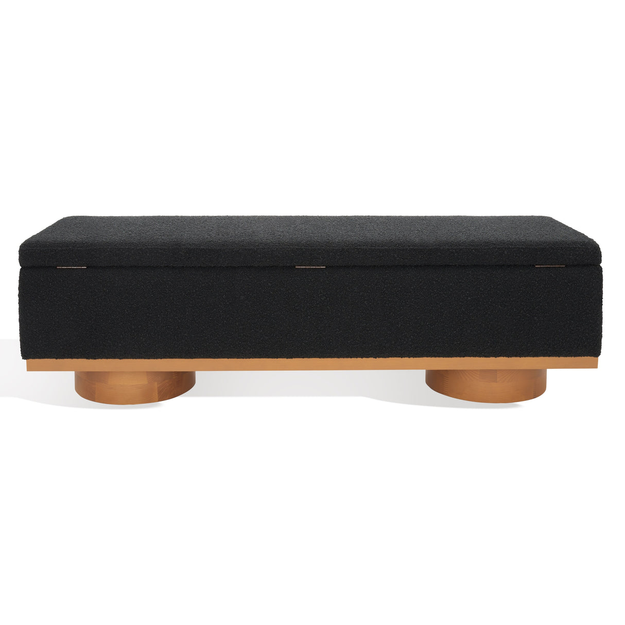 SAFAVIEH Couture Sunneva Boucle Storage Bench - 61 In. W x 20 In. D x 19 In. H - 61Wx20Dx19H