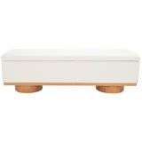 SAFAVIEH Couture Sunneva Boucle Storage Bench - 61 In. W x 20 In. D x 19 In. H - 61Wx20Dx19H