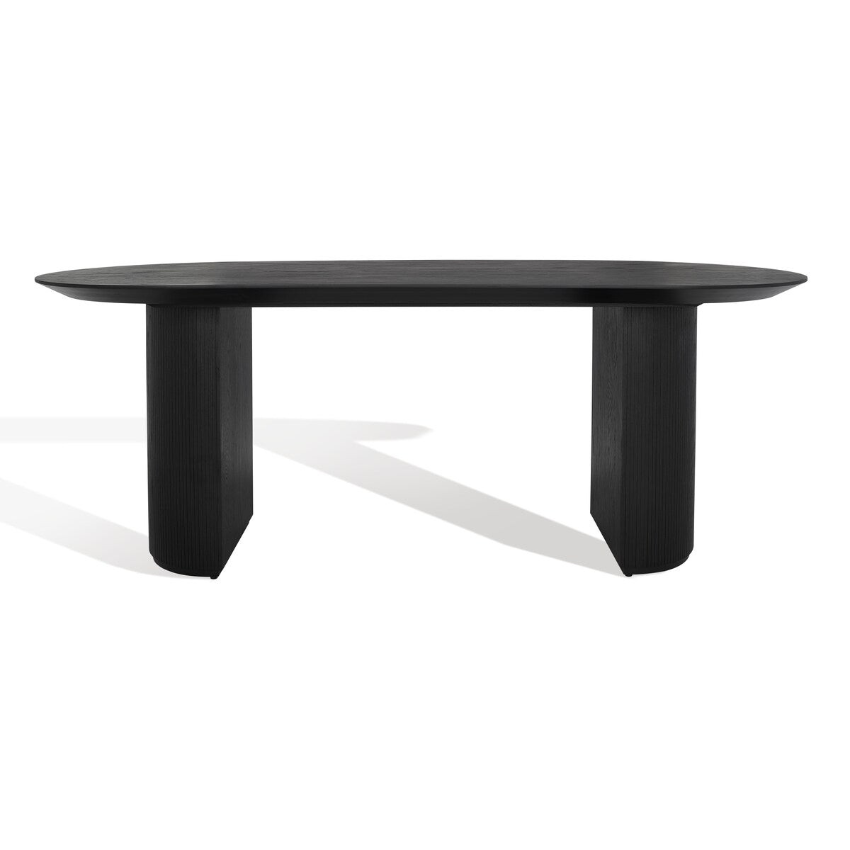 SAFAVIEH Couture Svenja Wood Dining Table - 79 In W x 35 In D x 29.5 In H - 79Wx35Dx30H