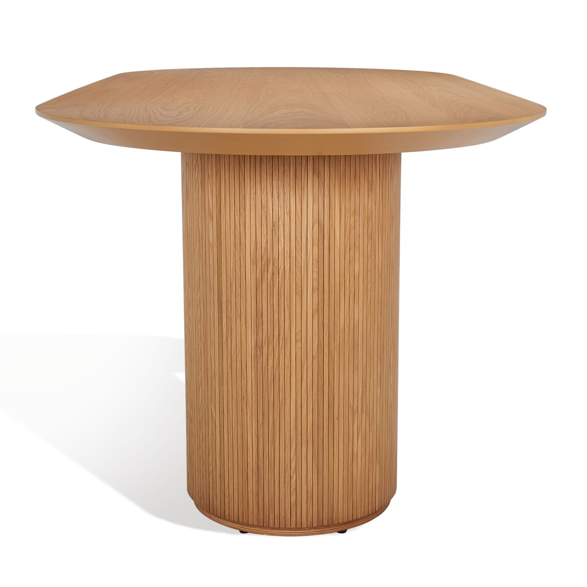 SAFAVIEH Couture Svenja Wood Dining Table - 79 In W x 35 In D x 29.5 In H - 79Wx35Dx30H