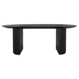 SAFAVIEH Couture Svenja Wood Dining Table - 79 In W x 35 In D x 29.5 In H - 79Wx35Dx30H