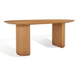 SAFAVIEH Couture Svenja Wood Dining Table - 79 In W x 35 In D x 29.5 In H - 79Wx35Dx30H