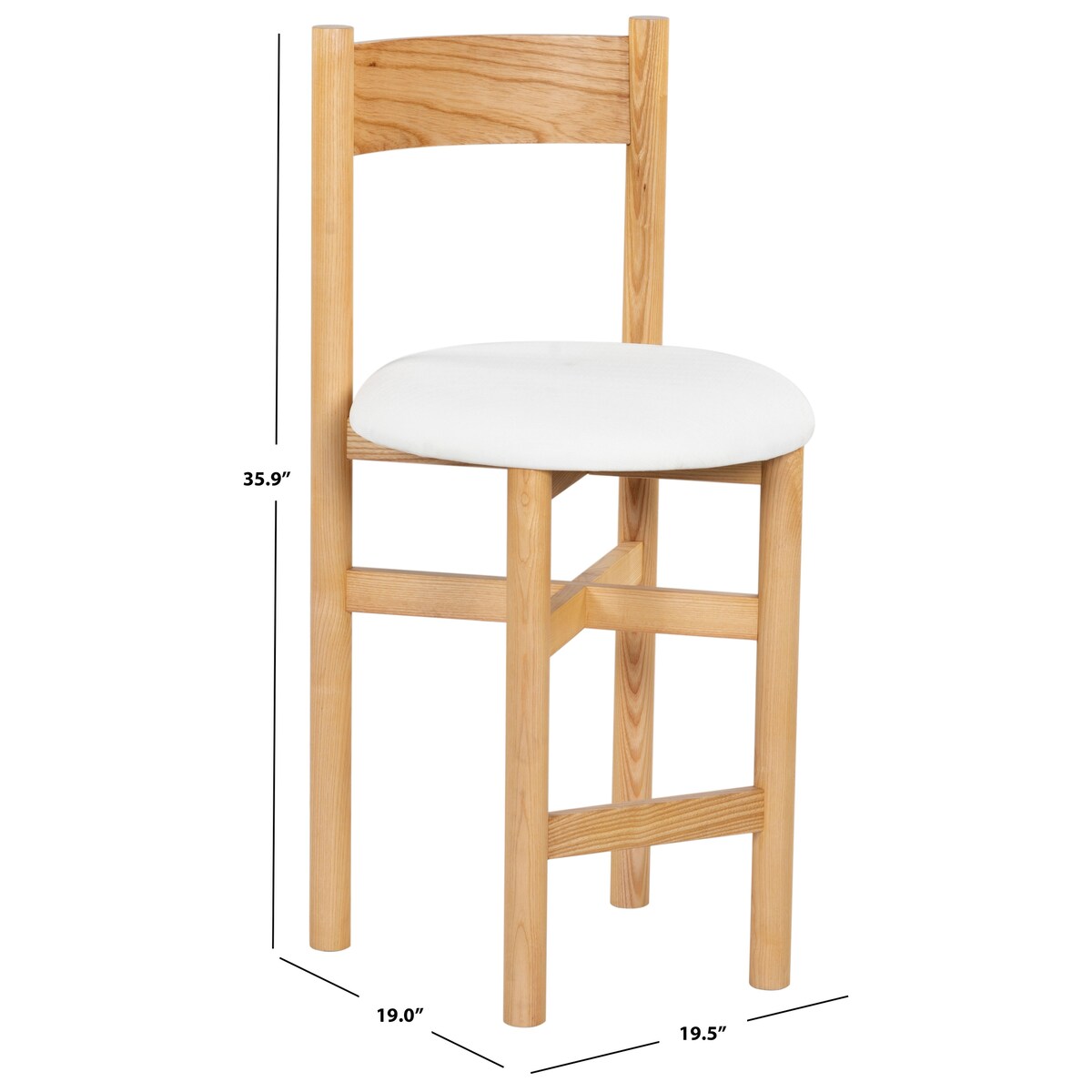 SAFAVIEH Couture Tayla 26-inch Counter Stool - 20Wx19Dx36H