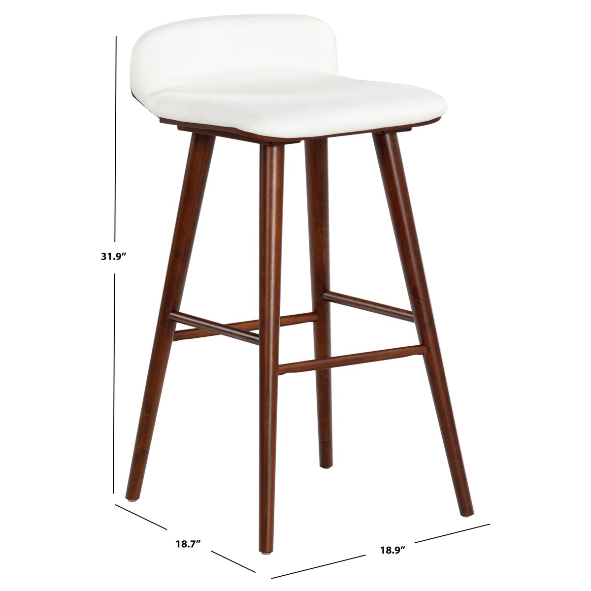 SAFAVIEH Couture Tazmyn 28-inch Counter Stool - 19Wx19Dx32H