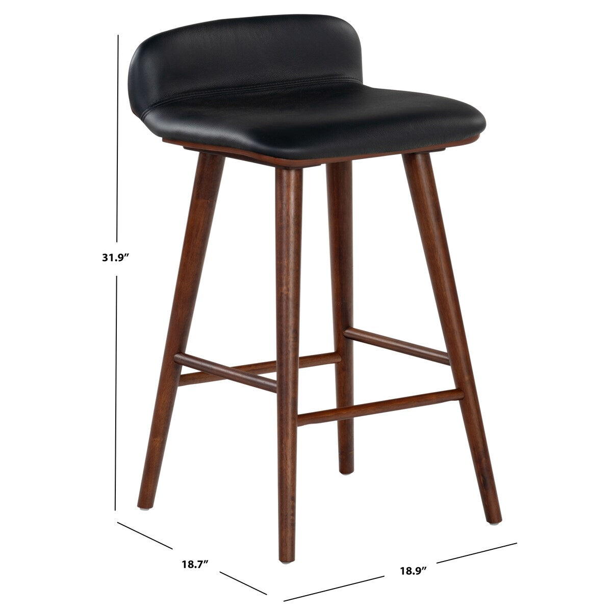 SAFAVIEH Couture Tazmyn 28-inch Counter Stool - 19Wx19Dx32H