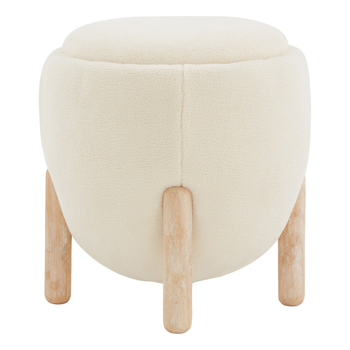 SAFAVIEH Couture Techiya Upholstered Ottoman (Fully Assembled) - 18 In W x 18 In D x 20 In H - 18Wx18Dx20H