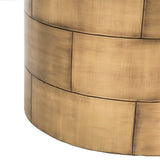 SAFAVIEH Couture Tetjana Round Side Table- Brass - 18 In W x 18 In D x 22 In H - 18Wx18Dx22H