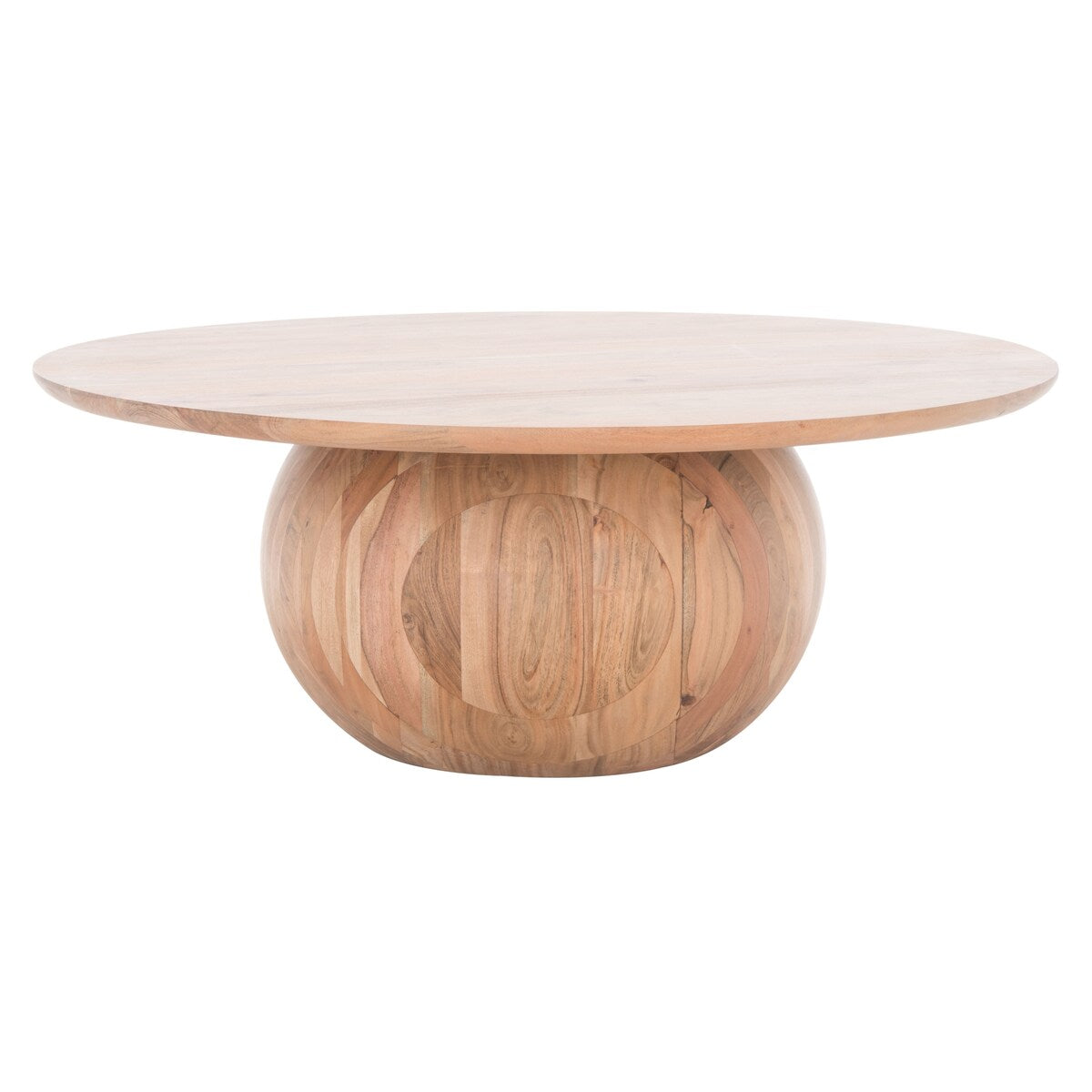 SAFAVIEH Couture Thelma Rd Wood Coffee Table - 35.5 In W x 35.5 In D x 13.5 In H - 36Wx36Dx14H