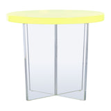 SAFAVIEH Couture Togzhan Acrylic Accent Table - 18.5" W x 18.5" L x 15.6" H - 19Wx19Dx16H