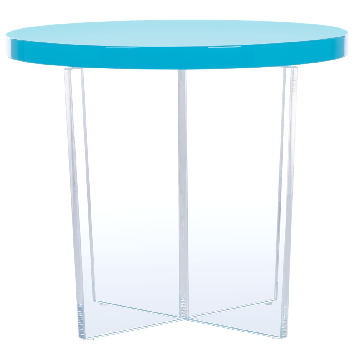 SAFAVIEH Couture Togzhan Acrylic Accent Table - 18.5" W x 18.5" L x 15.6" H - 19Wx19Dx16H