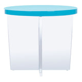 SAFAVIEH Couture Togzhan Acrylic Accent Table - 18.5" W x 18.5" L x 15.6" H - 19Wx19Dx16H