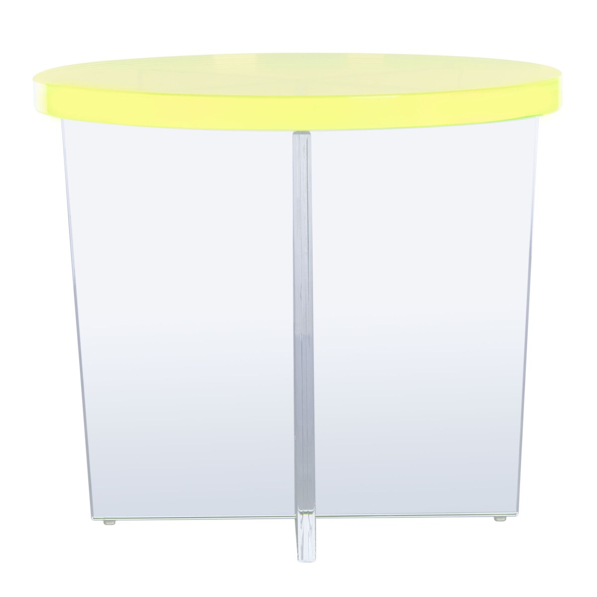 SAFAVIEH Couture Togzhan Acrylic Accent Table - 18.5" W x 18.5" L x 15.6" H - 19Wx19Dx16H