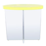 SAFAVIEH Couture Togzhan Acrylic Accent Table - 18.5" W x 18.5" L x 15.6" H - 19Wx19Dx16H