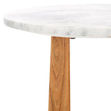 SAFAVIEH Couture Trenton Marble Top Accent Tabl - 20Wx20Dx20H