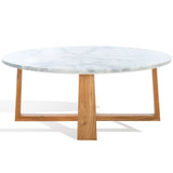 SAFAVIEH Couture Trenton Marble Top Coffee Table - 38Wx38Dx15H