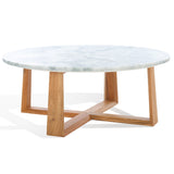 SAFAVIEH Couture Trenton Marble Top Coffee Table - 38Wx38Dx15H