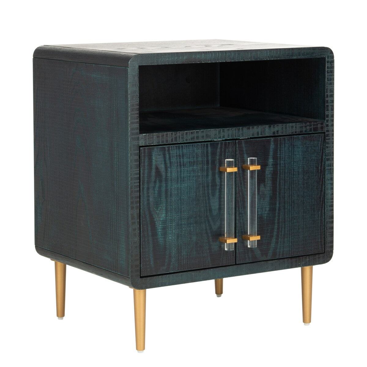 SAFAVIEH Couture Ulker 2 Door Side Table - 22" W x 18.1" L x 26" H - 22Wx18Dx26H