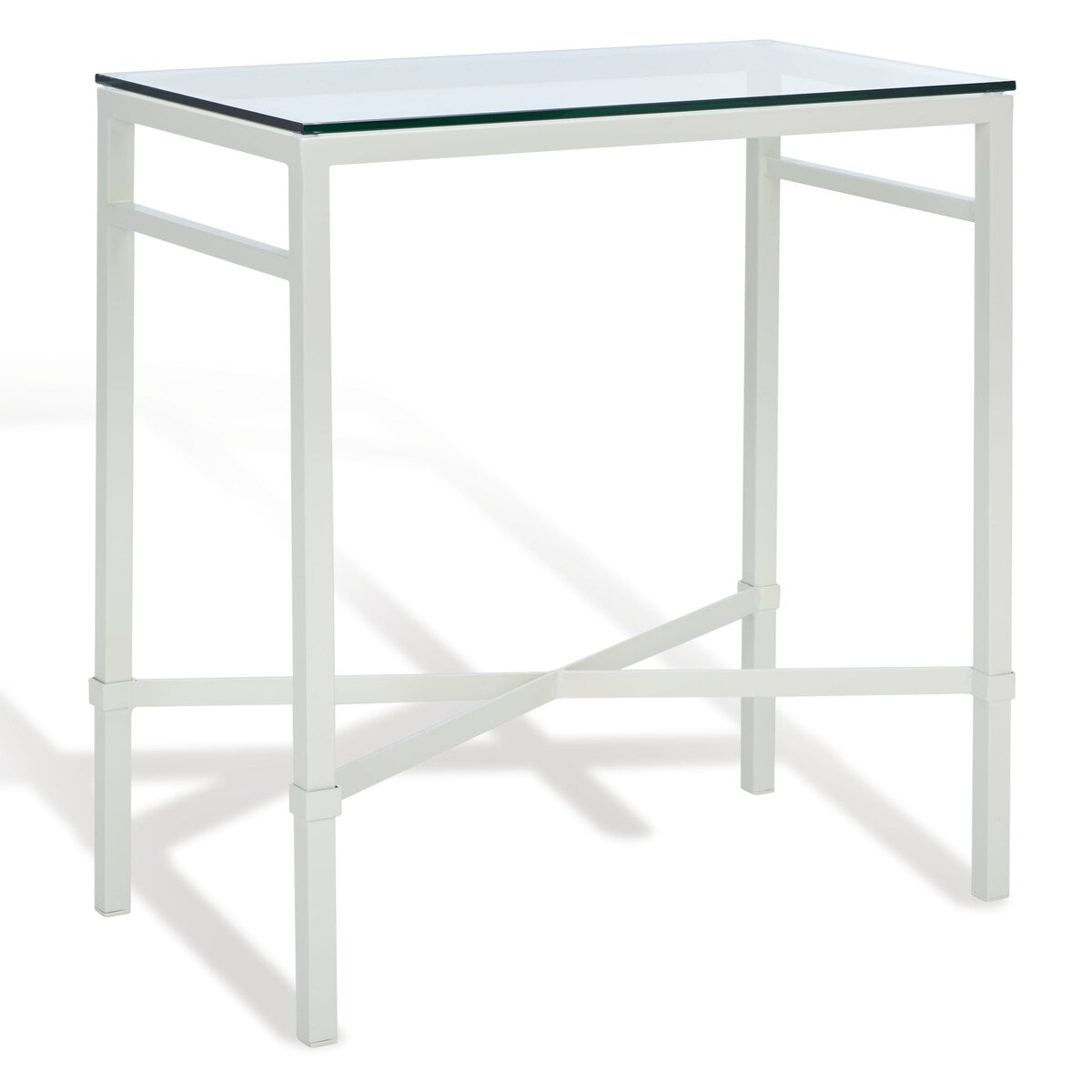 SAFAVIEH Couture Vallie Side Table - 22" W x 13" D x 25" H - 22Wx13Dx25H