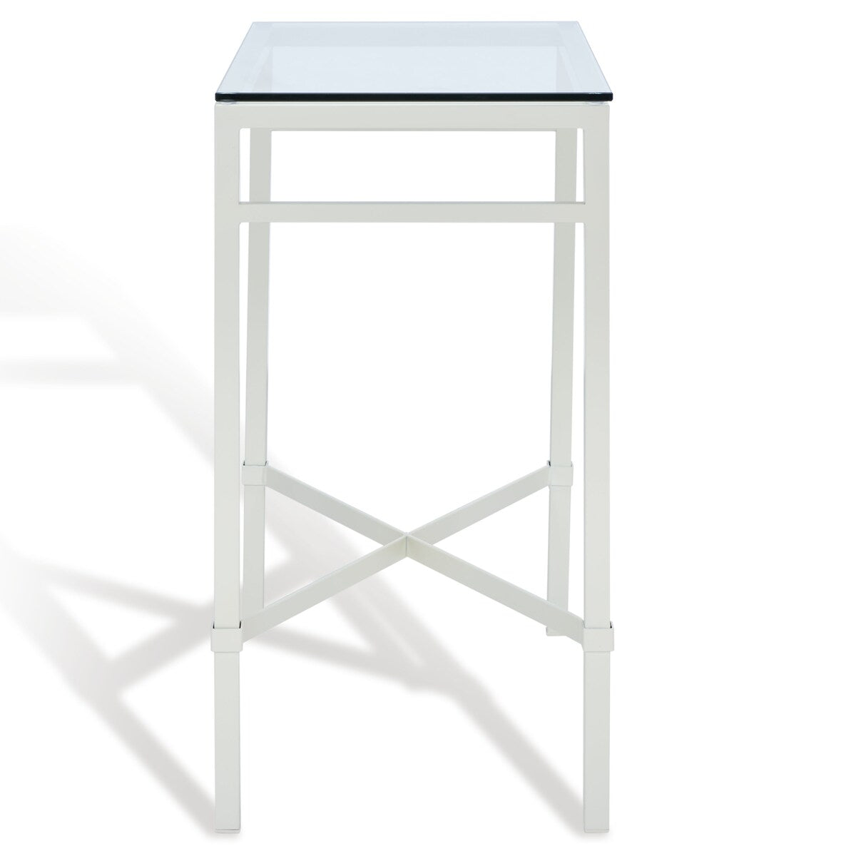 SAFAVIEH Couture Vallie Side Table - 22" W x 13" D x 25" H - 22Wx13Dx25H