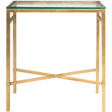 SAFAVIEH Couture Vallie Side Table - 22" W x 13" D x 25" H - 22Wx13Dx25H