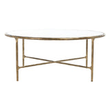 SAFAVIEH Couture Venanzia Round Metal Coffee Table - 36" W x 36" L x 15" H - 36Wx36Dx15H