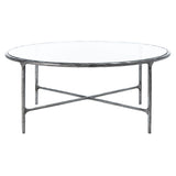 SAFAVIEH Couture Venanzia Round Metal Coffee Table - 36" W x 36" L x 15" H - 36Wx36Dx15H