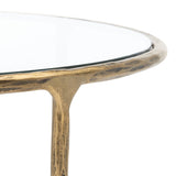 SAFAVIEH Couture Venanzia Round Metal Coffee Table - 36" W x 36" L x 15" H - 36Wx36Dx15H