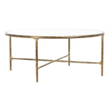 SAFAVIEH Couture Venanzia Round Metal Coffee Table - 36" W x 36" L x 15" H - 36Wx36Dx15H