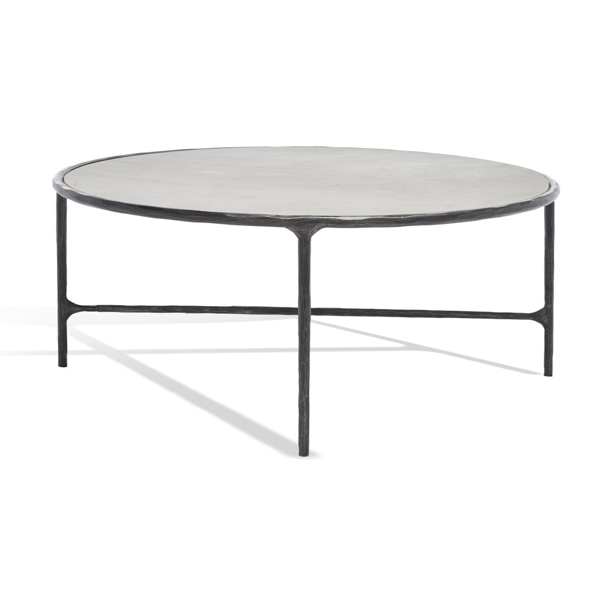 SAFAVIEH Couture Venanzia Round Metal Coffee Table - 36" W x 36" L x 15" H - 36Wx36Dx15H