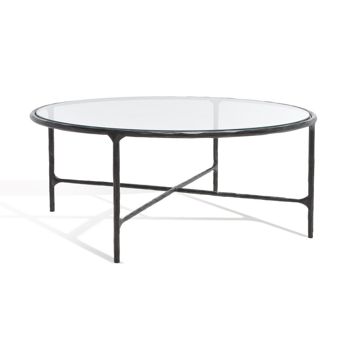 SAFAVIEH Couture Venanzia Round Metal Coffee Table - 36" W x 36" L x 15" H - 36Wx36Dx15H