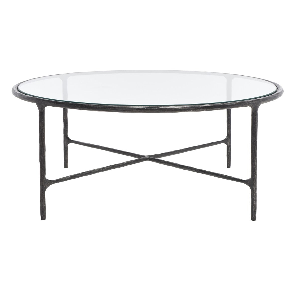 SAFAVIEH Couture Venanzia Round Metal Coffee Table - 36" W x 36" L x 15" H - 36Wx36Dx15H