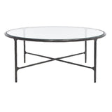 SAFAVIEH Couture Venanzia Round Metal Coffee Table - 36" W x 36" L x 15" H - 36Wx36Dx15H