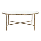 SAFAVIEH Couture Venanzia Round Metal Coffee Table - 36" W x 36" L x 15" H - 36Wx36Dx15H