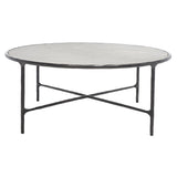 SAFAVIEH Couture Venanzia Round Metal Coffee Table - 36" W x 36" L x 15" H - 36Wx36Dx15H