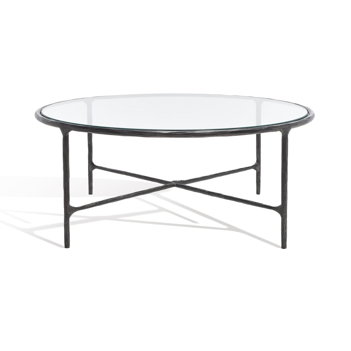 SAFAVIEH Couture Venanzia Round Metal Coffee Table - 36" W x 36" L x 15" H - 36Wx36Dx15H