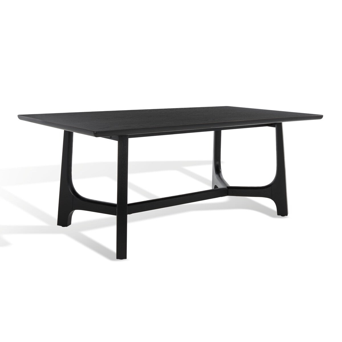 SAFAVIEH Couture Zakira Wood Rectangle Dining Table - 76 In W x 40 In D x 30 In H - 76Wx40Dx30H