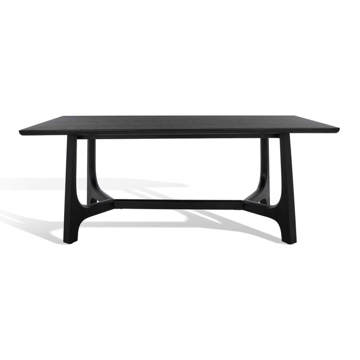 SAFAVIEH Couture Zakira Wood Rectangle Dining Table - 76 In W x 40 In D x 30 In H - 76Wx40Dx30H