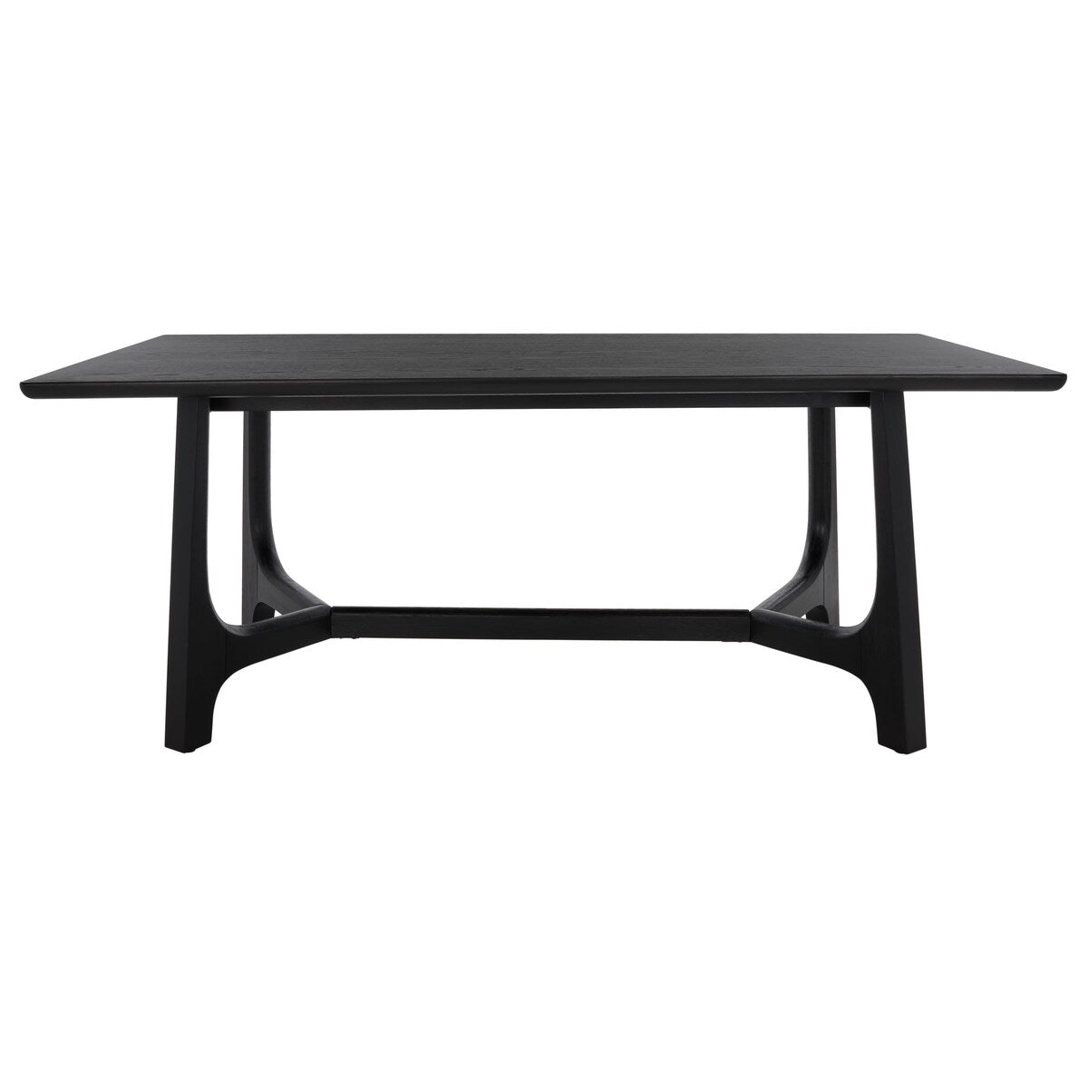 SAFAVIEH Couture Zakira Wood Rectangle Dining Table - 76 In W x 40 In D x 30 In H - 76Wx40Dx30H