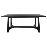 SAFAVIEH Couture Zakira Wood Rectangle Dining Table - 76 In W x 40 In D x 30 In H - 76Wx40Dx30H