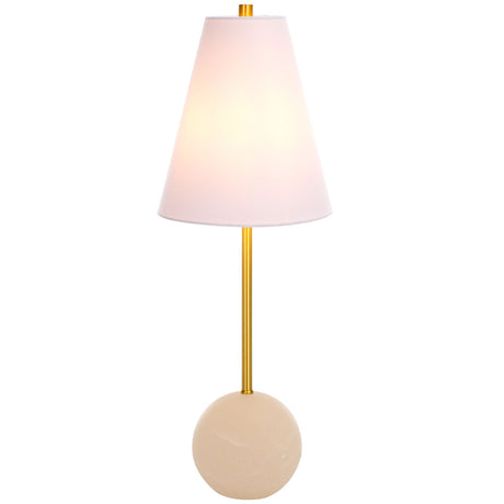 SAFAVIEH Couture Zelpha 26" Alabaster Table Lamp - 9" W x 9" D x 26" H - 9Wx9Dx26H