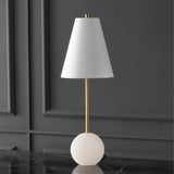 SAFAVIEH Couture Zelpha 26" Alabaster Table Lamp - 9" W x 9" D x 26" H - 9Wx9Dx26H