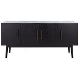 SAFAVIEH Couture Zhetchka Mid-Century 58-inch Storage TV Media Stand - 58" W x 18" L x 27" H - 58Wx18Dx27H