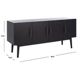 SAFAVIEH Couture Zhetchka Mid-Century 58-inch Storage TV Media Stand - 58" W x 18" L x 27" H - 58Wx18Dx27H