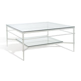 SAFAVIEH Couture Zilpha Cocktail Table - 43 In W x 43 In D x 20 In H - 43Wx43Dx20H