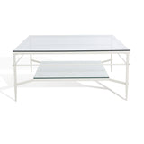 SAFAVIEH Couture Zilpha Cocktail Table - 43 In W x 43 In D x 20 In H - 43Wx43Dx20H