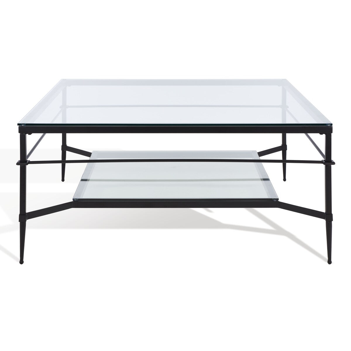 SAFAVIEH Couture Zilpha Cocktail Table - 43 In W x 43 In D x 20 In H - 43Wx43Dx20H