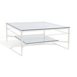 SAFAVIEH Couture Zilpha Cocktail Table - 43 In W x 43 In D x 20 In H - 43Wx43Dx20H