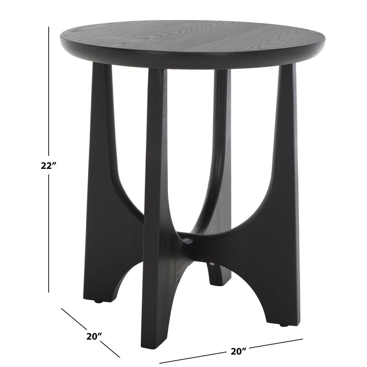 SAFAVIEH Couture Zvetka Wood Accent Table - 20 In. W x 20 In. D x 22 In. H - 20Wx20Dx22H