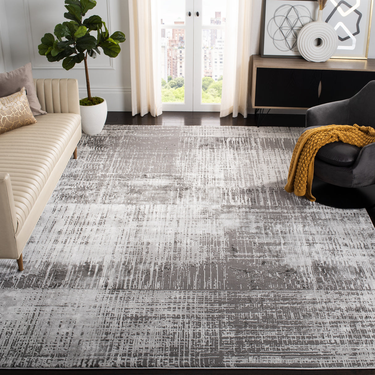 SAFAVIEH Craft Sadula Modern Abstract Rug